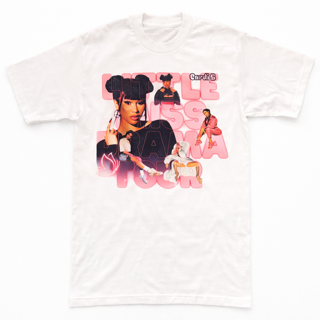 Little Miss Drama Tour Tee – White