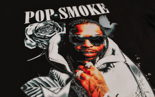 Pop Smoke Invincible Short Sleeve Tee - Black