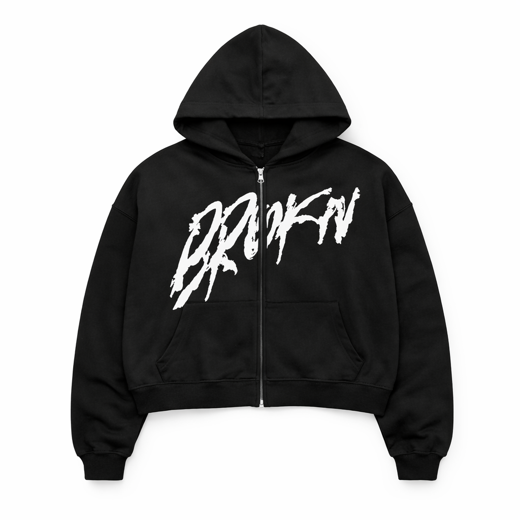 BROKN Oversized Zip Hoodie
