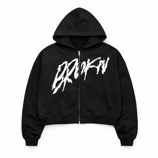 BROKN Oversized Zip Hoodie