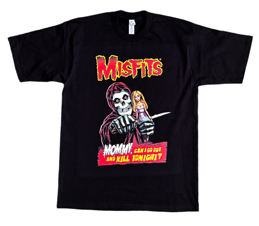 Misfits Mommy Can I Go Out and Kill Tonight Retro Punk Graphic Tee