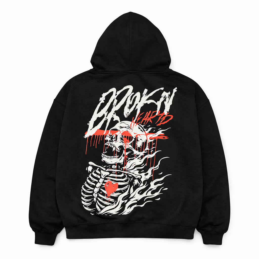BROKN Oversized Zip Hoodie