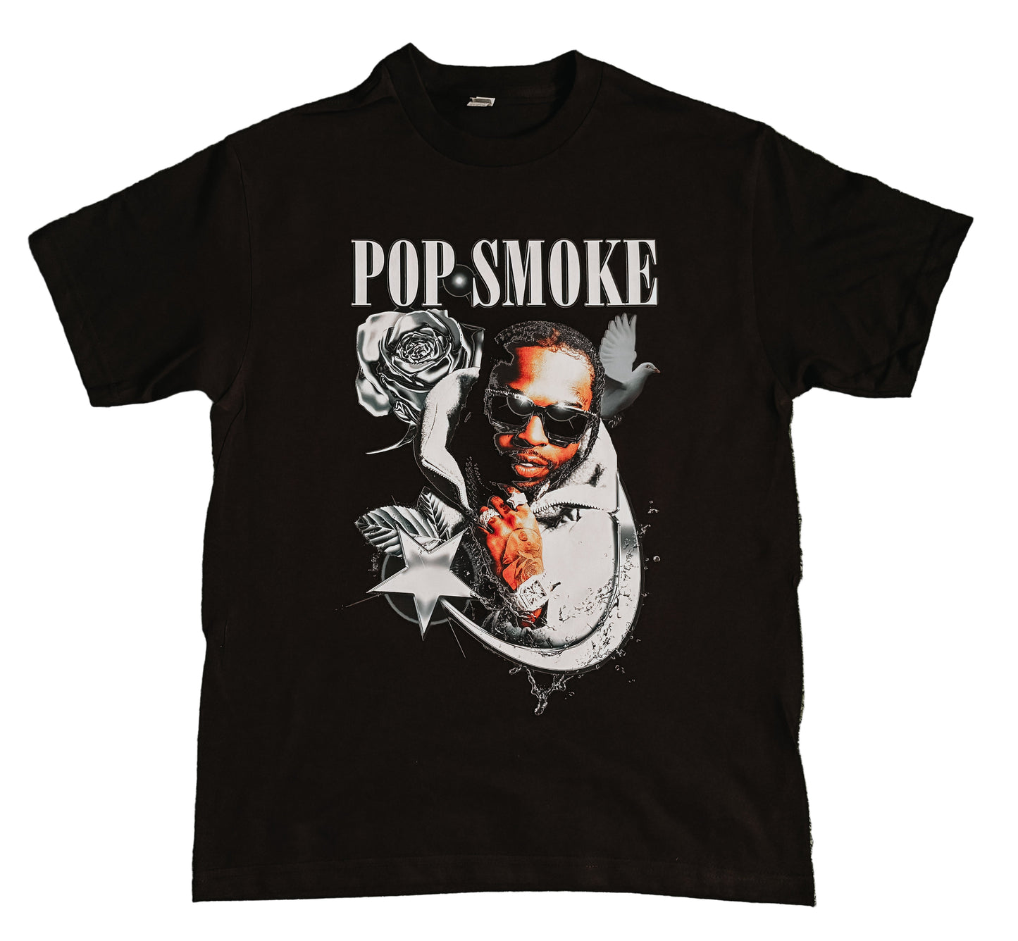 Pop Smoke Invincible Short Sleeve Tee - Black