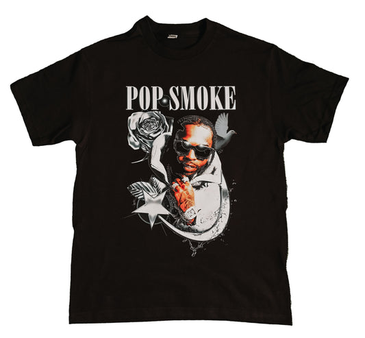 Pop Smoke Invincible Short Sleeve Tee - Black