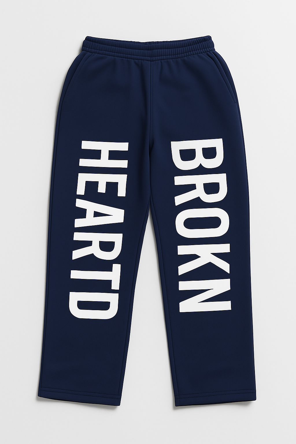 BROKN HEARTD Straight-Leg Logo- Cotton-Jersey Sweatpants