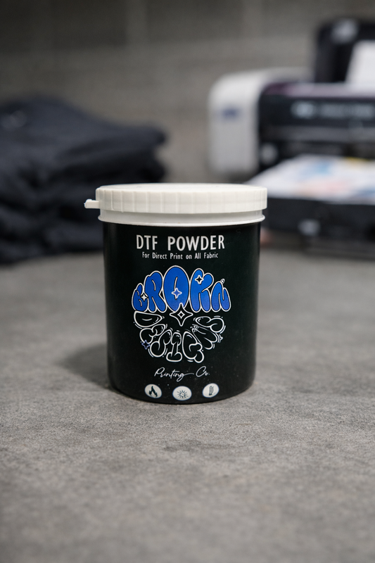 Black DTF Powder – Premium Adhesion for Direct-to-Film Printing